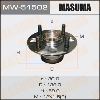 MASUMA MW-51502 - Mozzo ruota autozon.pro