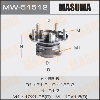 MASUMA MW51512 - Mozzo ruota autozon.pro