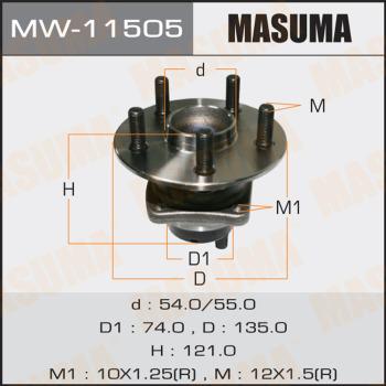 MASUMA MW-11505 - Mozzo ruota autozon.pro