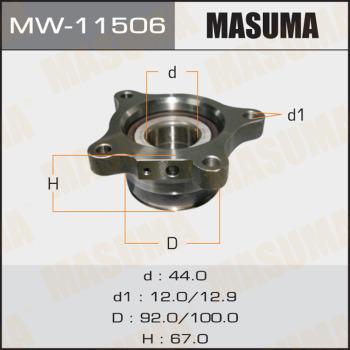 MASUMA MW-11506 - Kit cuscinetto ruota autozon.pro