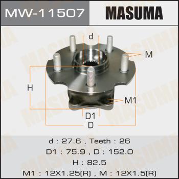 MASUMA MW11507 - Mozzo ruota autozon.pro