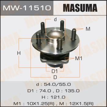 MASUMA MW11510 - Mozzo ruota autozon.pro