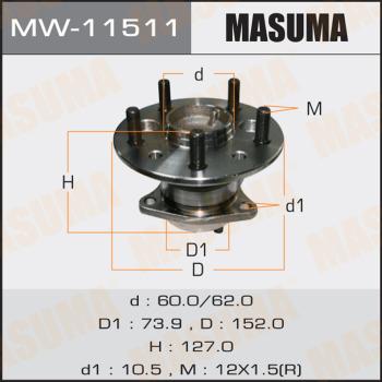 MASUMA MW-11511 - Mozzo ruota autozon.pro