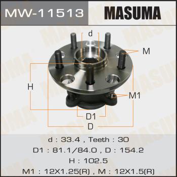 MASUMA MW-11513 - Mozzo ruota autozon.pro