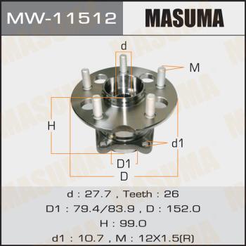 MASUMA MW-11512 - Mozzo ruota autozon.pro