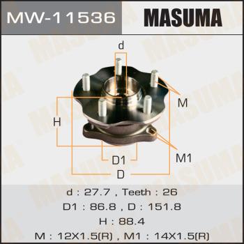 MASUMA MW-11536 - Mozzo ruota autozon.pro