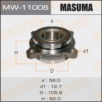 MASUMA MW-11006 - Kit cuscinetto ruota autozon.pro