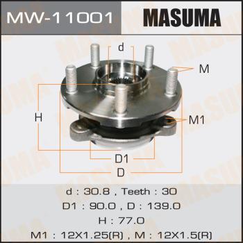 MASUMA MW-11001 - Mozzo ruota autozon.pro