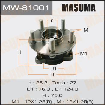 MASUMA MW-81001 - Mozzo ruota autozon.pro