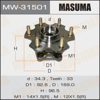 MASUMA MW-31501 - Mozzo ruota autozon.pro