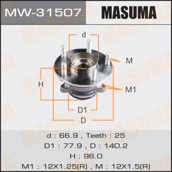 MASUMA MW-31507 - Mozzo ruota autozon.pro