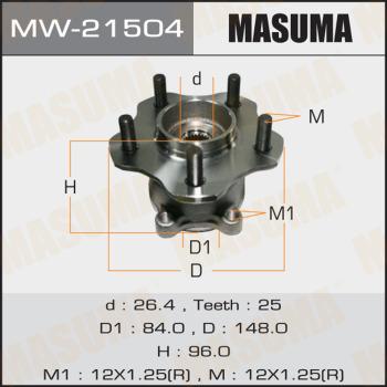 MASUMA MW-21504 - Mozzo ruota autozon.pro