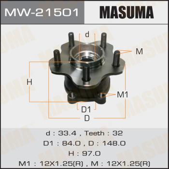 MASUMA MW-21501 - Mozzo ruota autozon.pro