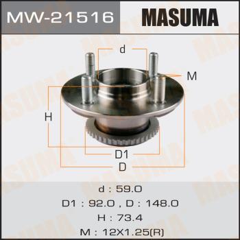 MASUMA MW21516 - Mozzo ruota autozon.pro