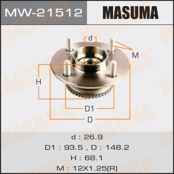 MASUMA MW-21512 - Mozzo ruota autozon.pro