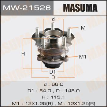 MASUMA MW21526 - Mozzo ruota autozon.pro