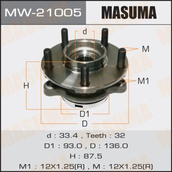 MASUMA MW-21005 - Mozzo ruota autozon.pro