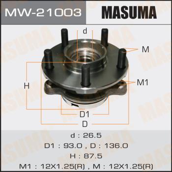 MASUMA MW-21003 - Mozzo ruota autozon.pro