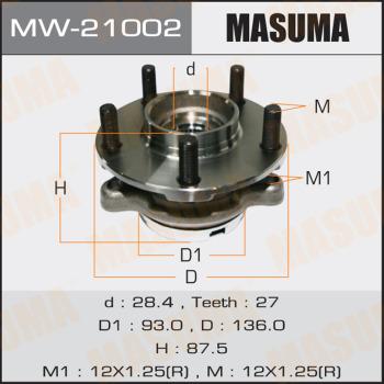 MASUMA MW-21002 - Mozzo ruota autozon.pro