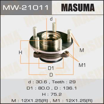 MASUMA MW-21011 - Mozzo ruota autozon.pro