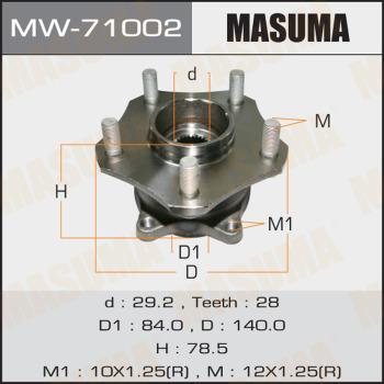 MASUMA MW-71002 - Mozzo ruota autozon.pro