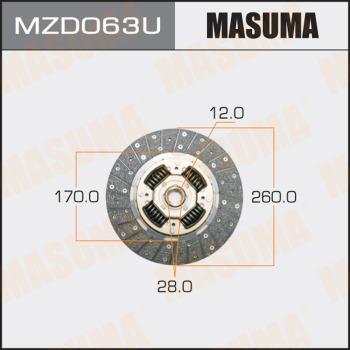 MASUMA MZD063U - Disco frizione autozon.pro