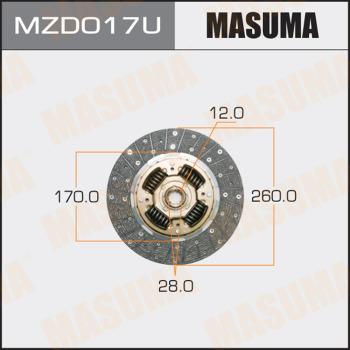 MASUMA MZD017U - Disco frizione autozon.pro