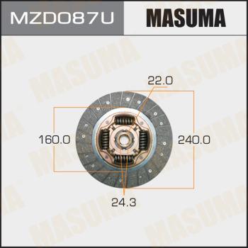 MASUMA MZD087U - Disco frizione autozon.pro