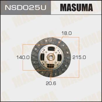 MASUMA NSD025U - Disco frizione autozon.pro