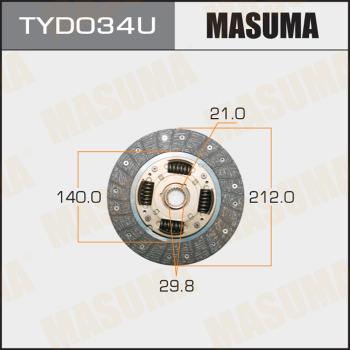 MASUMA TYD034U - Disco frizione autozon.pro