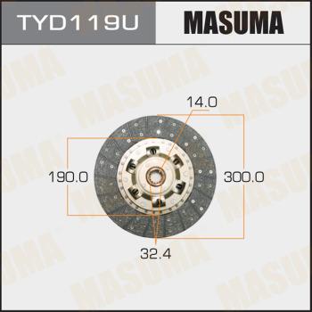 MASUMA TYD119U - Disco frizione autozon.pro