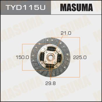 MASUMA TYD115U - Disco frizione autozon.pro