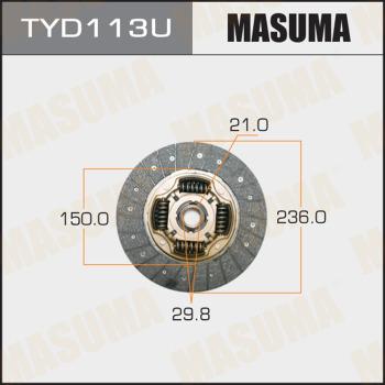 MASUMA TYD113U - Disco frizione autozon.pro