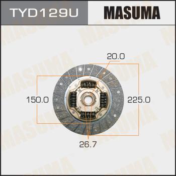 MASUMA TYD129U - Disco frizione autozon.pro