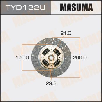 MASUMA TYD122U - Disco frizione autozon.pro