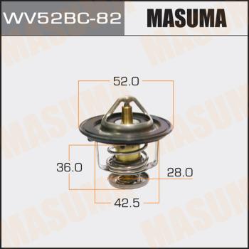 MASUMA WV52BC82 - Termostato, Refrigerante autozon.pro