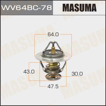 MASUMA WV64BC78 - Termostato, Refrigerante autozon.pro