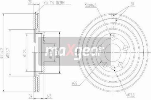 Maxgear 19-0999MAX - Discofreno autozon.pro