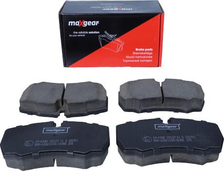 Maxgear 19-0486 - Kit pastiglie freno, Freno a disco autozon.pro