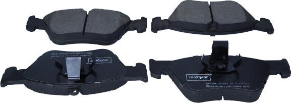 Maxgear 19-0640 - Kit pastiglie freno, Freno a disco autozon.pro