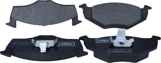 Maxgear 19-0608 - Kit pastiglie freno, Freno a disco autozon.pro