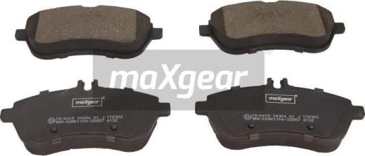 Maxgear 19-0615 - Kit pastiglie freno, Freno a disco autozon.pro