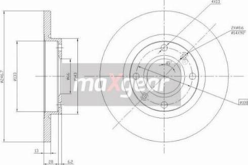 Maxgear 19-0790MAX - Discofreno autozon.pro