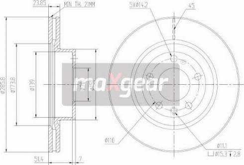 Maxgear 19-0797MAX - Discofreno autozon.pro