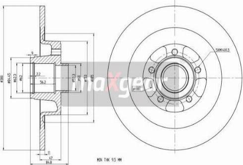 Maxgear 19-1908 - Discofreno autozon.pro