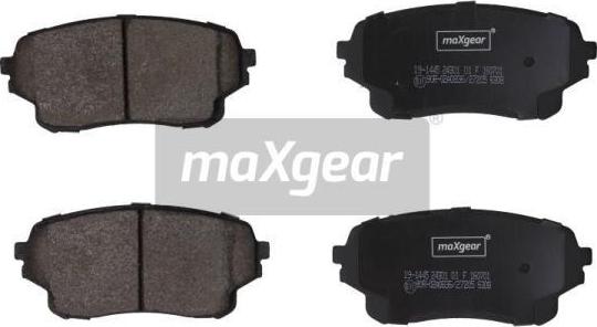 Maxgear 19-1445 - Kit pastiglie freno, Freno a disco autozon.pro