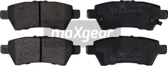 Maxgear 19-1443 - Kit pastiglie freno, Freno a disco autozon.pro