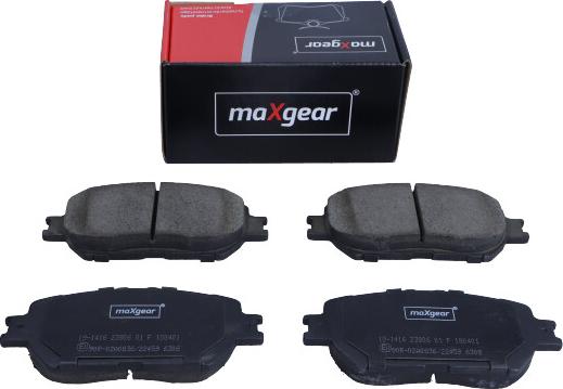 Maxgear 19-1416 - Kit pastiglie freno, Freno a disco autozon.pro