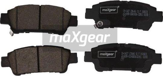 Maxgear 19-1427 - Kit pastiglie freno, Freno a disco autozon.pro