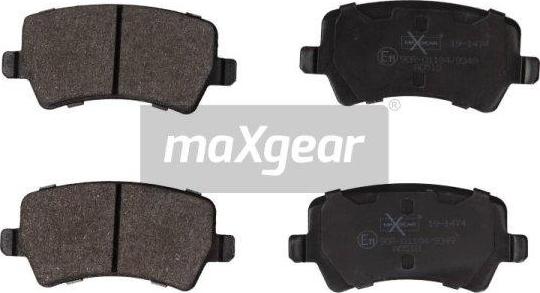 Maxgear 19-1474 - Kit pastiglie freno, Freno a disco autozon.pro